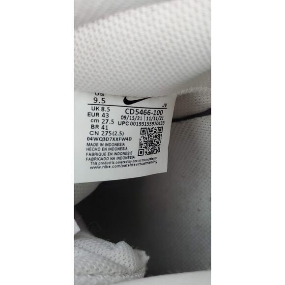 Nike Tennis Shoes White High Tops Size 9.5 - Picture 6 of 7